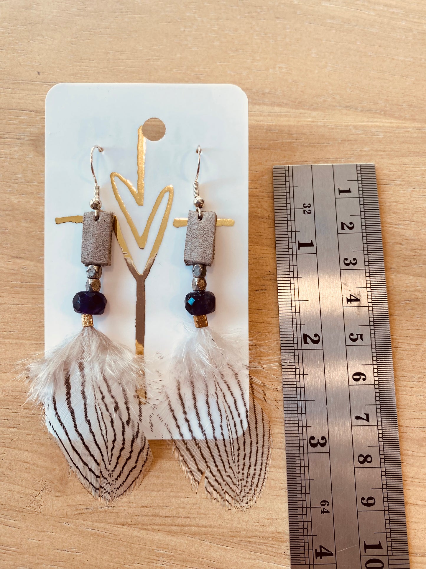 Feather & Leather Earrings