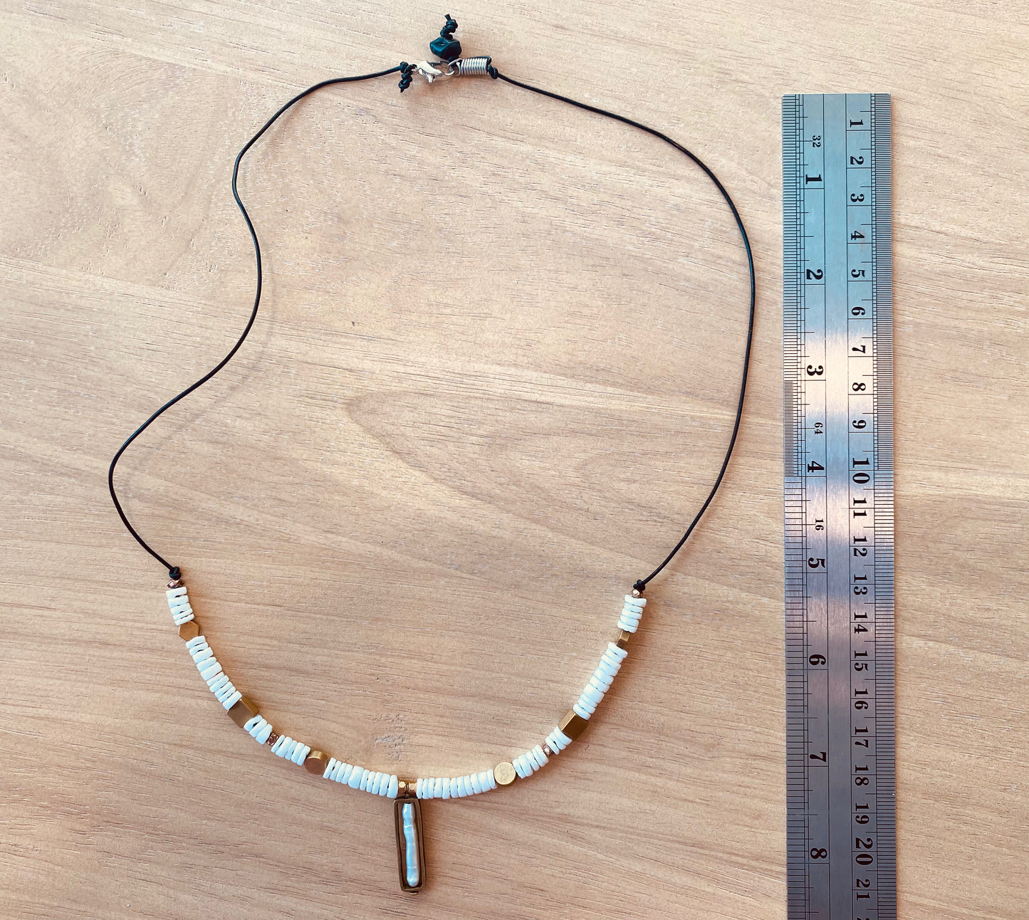 Puka Shell & Mother of Pearl Necklace