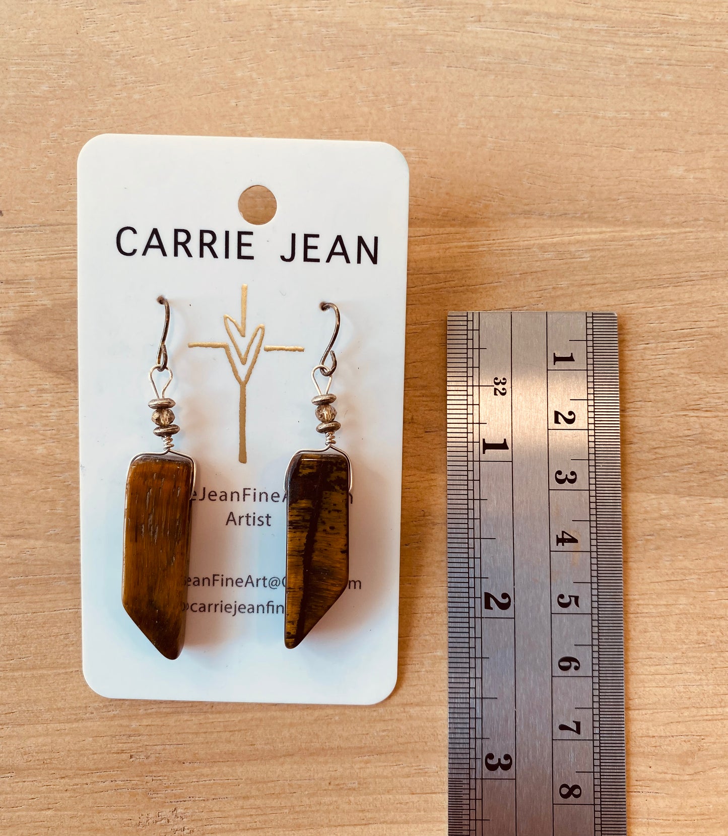 Tigers eye stone earrings