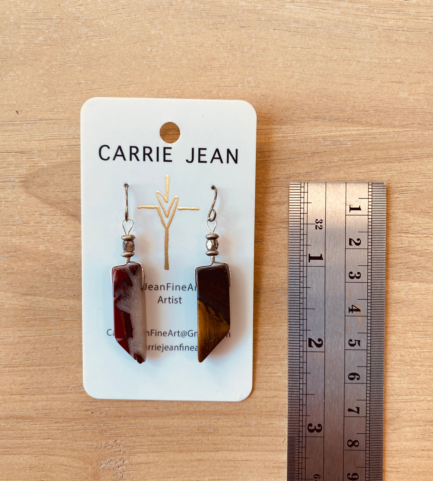 Tigers eye & Mixed Stone Earring