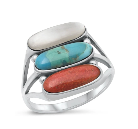 Sterling Silver Oval Silhouette Ring