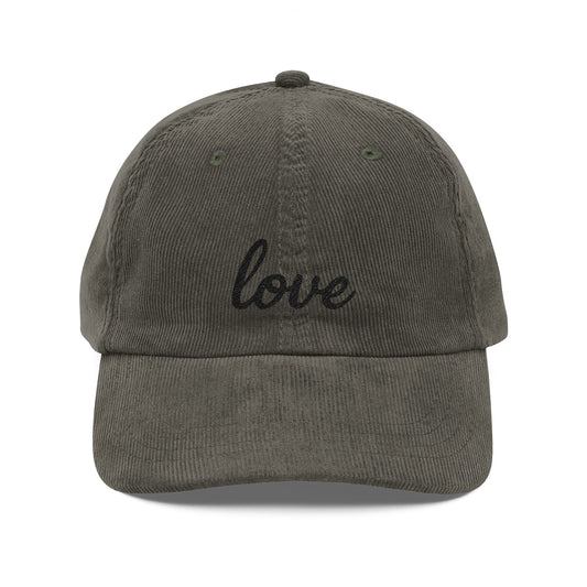 Vintage Corduroy Cap - (Embroidery)