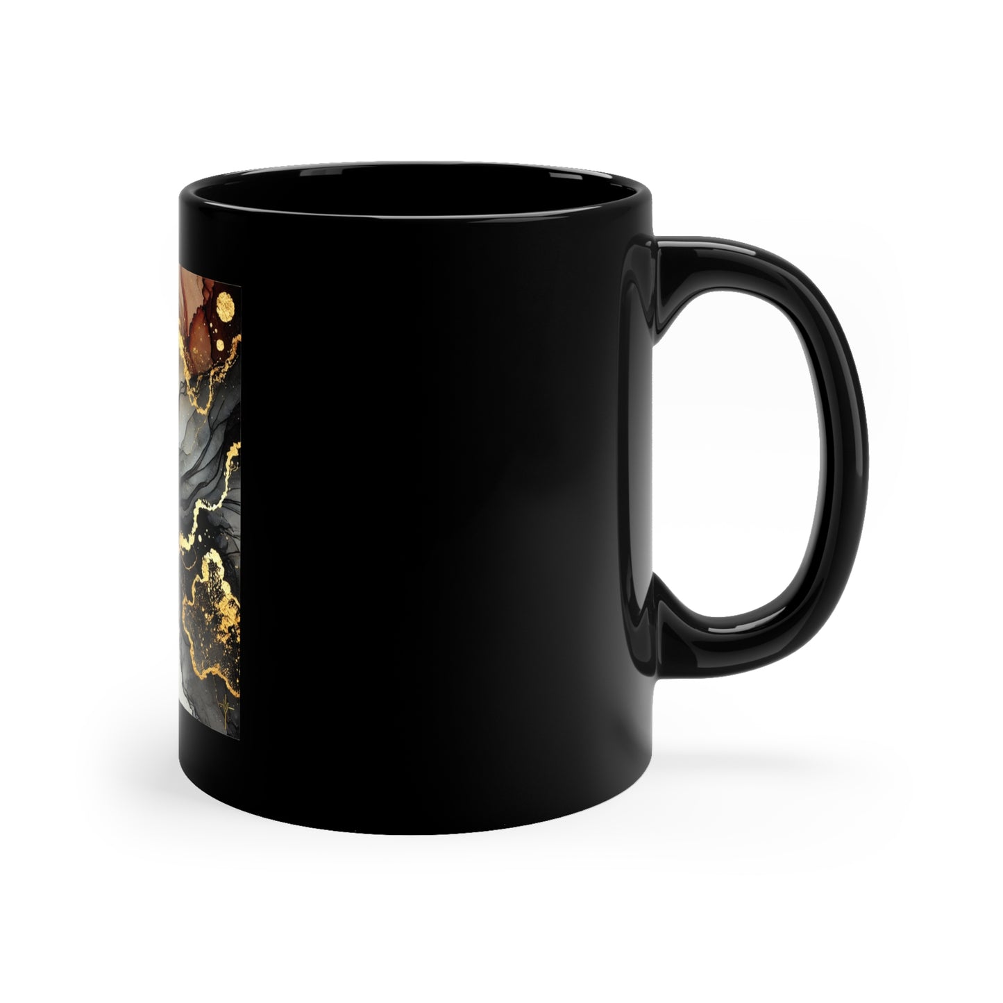 Elegant Abstract Art Coffee Mug - 11oz for Art Lovers