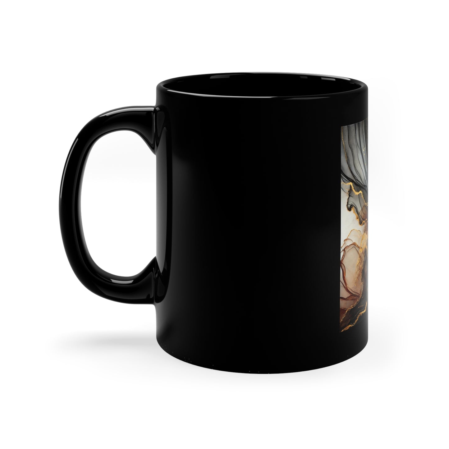 Elegant Abstract Art Coffee Mug - 11oz for Art Lovers