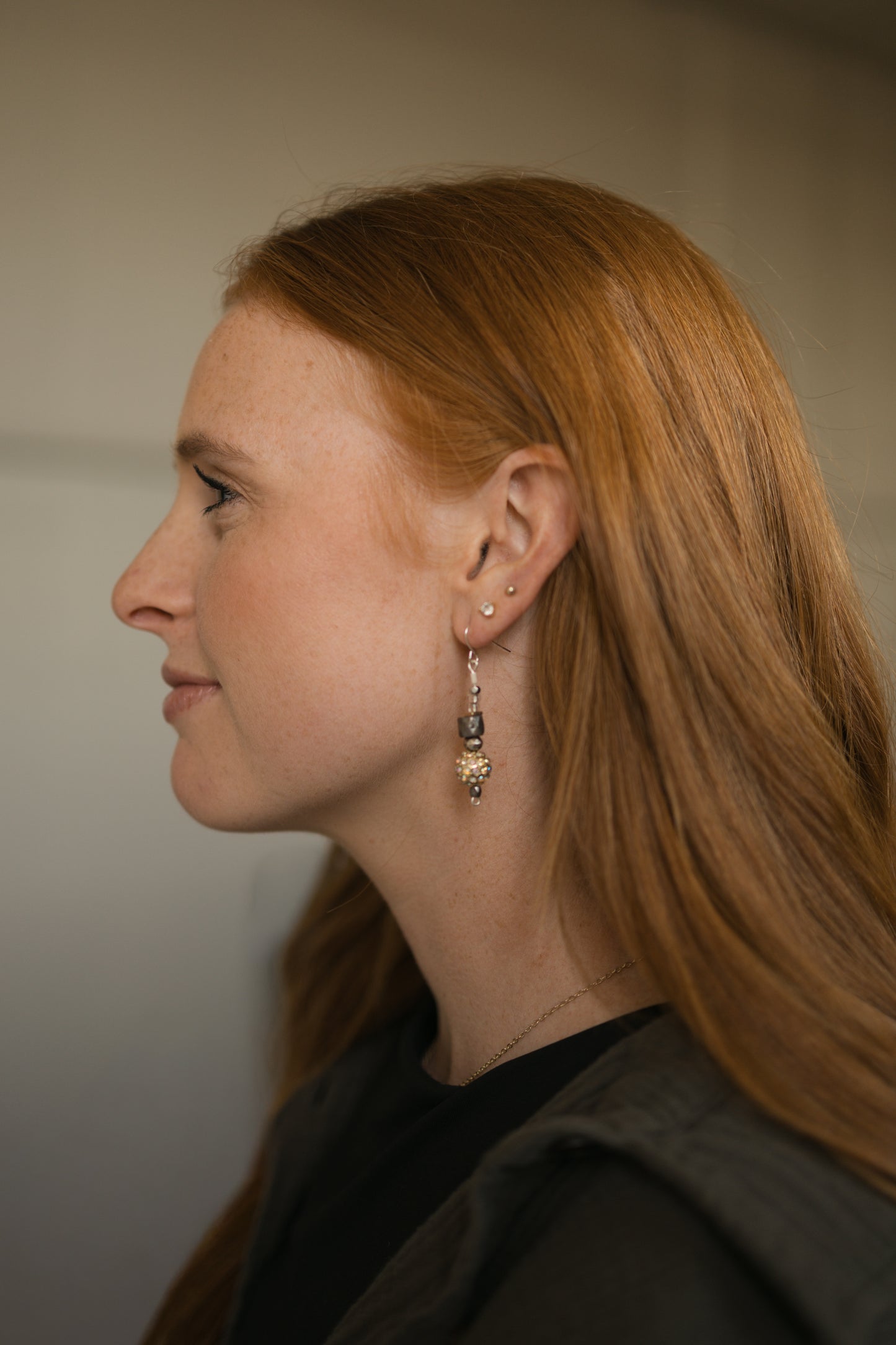 Sparkle & tarnish earring