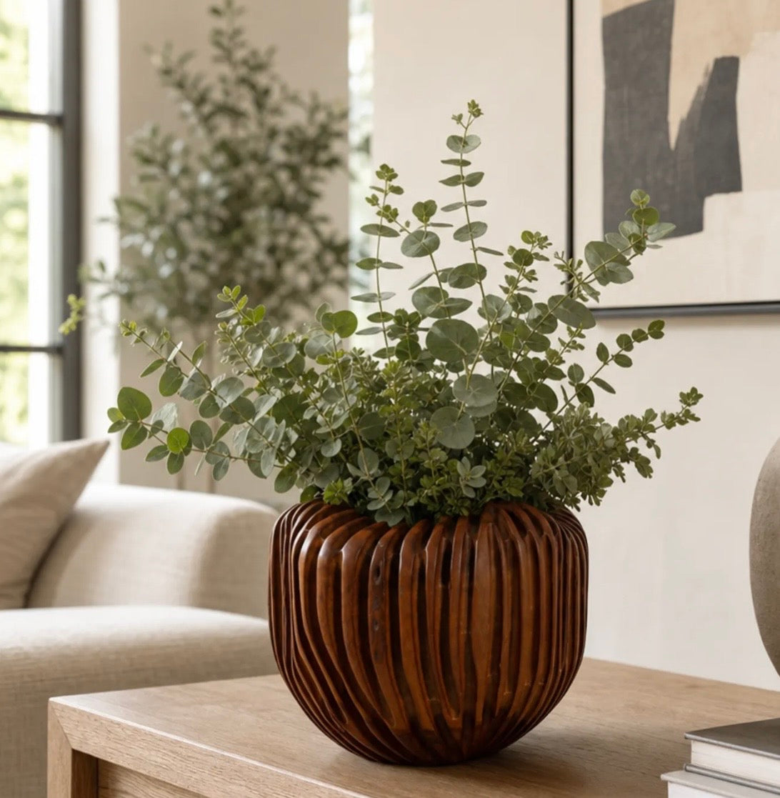Siena Canyon Wood Vessel