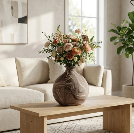 The Siena Swirl Globe Vase