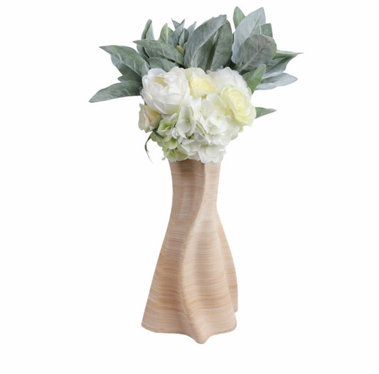 Artists Layered Sculpted Wave Vase