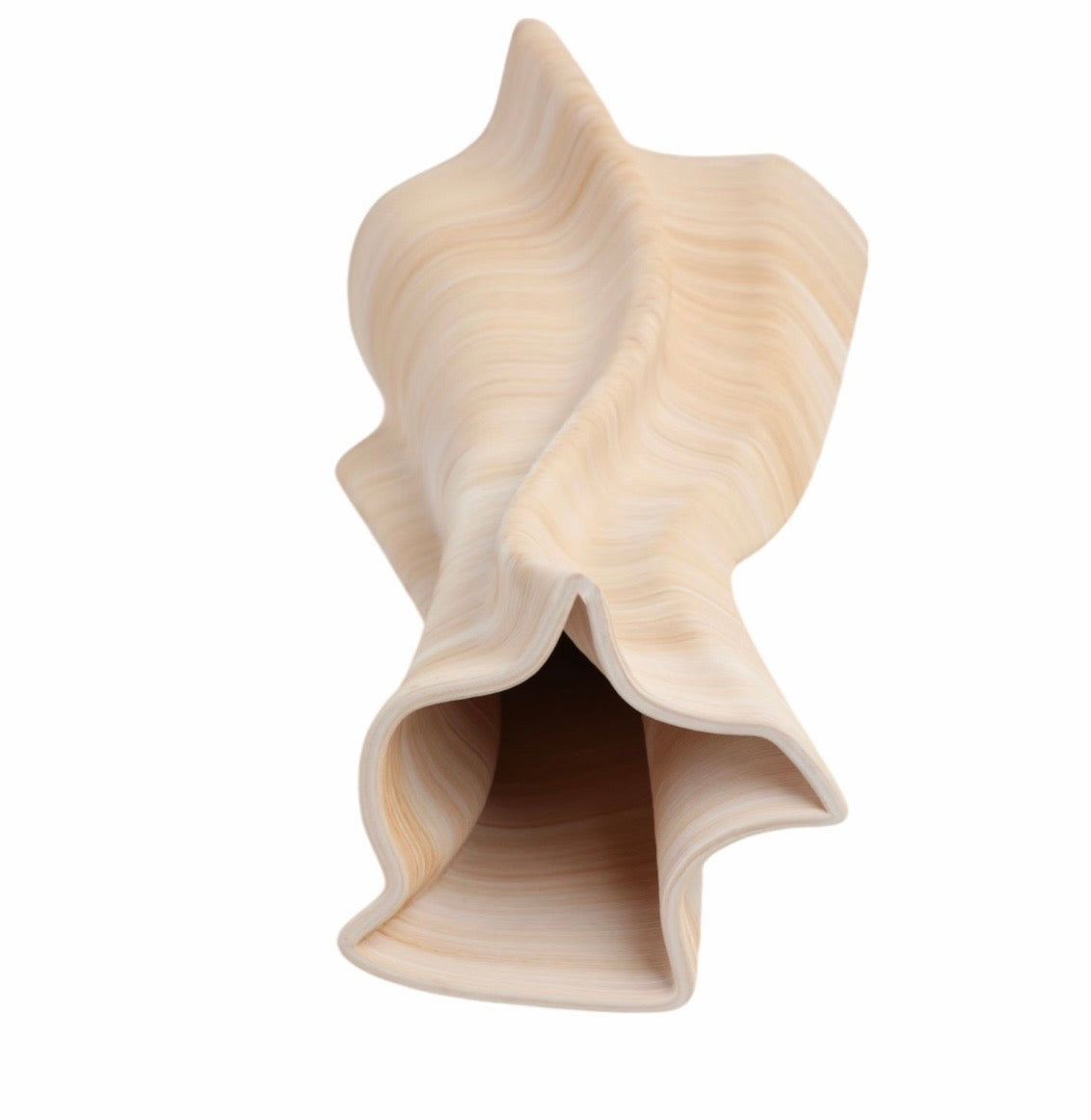 Artists Layered Sculpted Wave Vase
