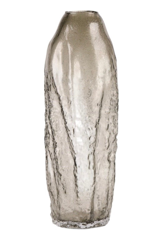 The Tall Organic Textured Glass Vase