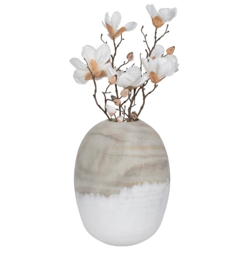 The Driftwood & Marble Dipped Vase