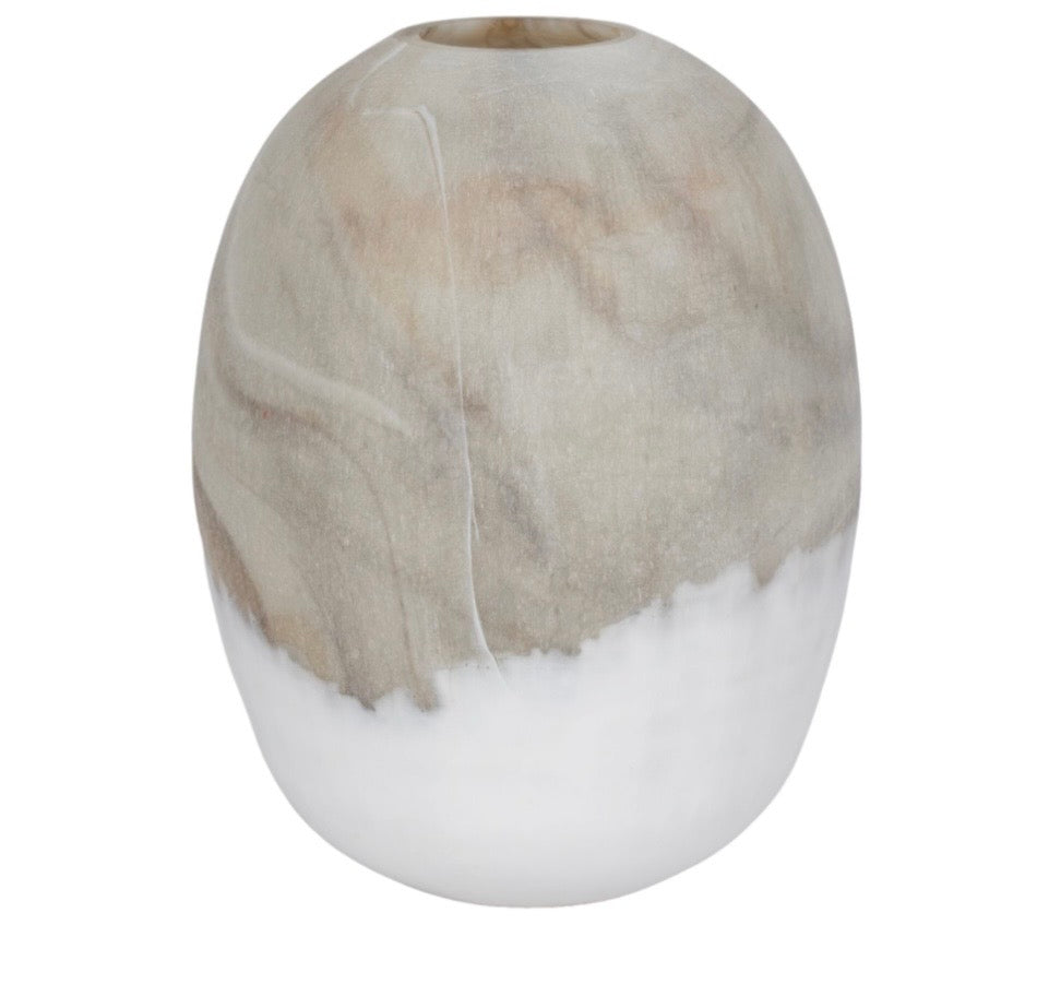 The Driftwood & Marble Dipped Vase