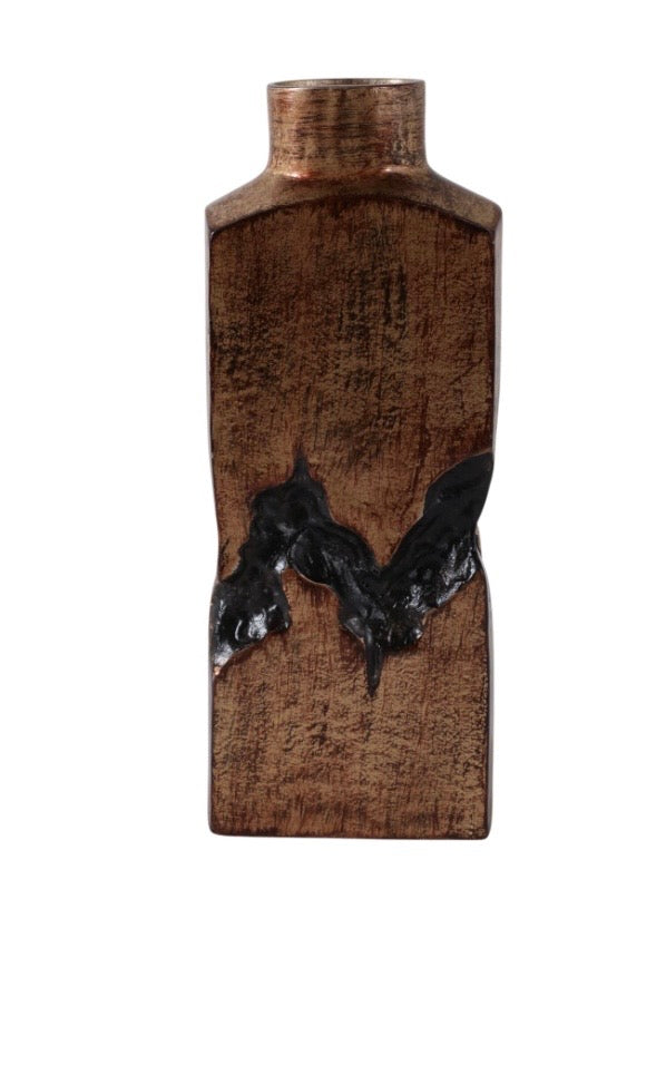 The Rustic Bronze Sculptural Bottle