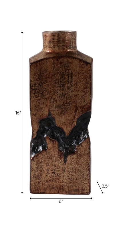 The Rustic Bronze Sculptural Bottle