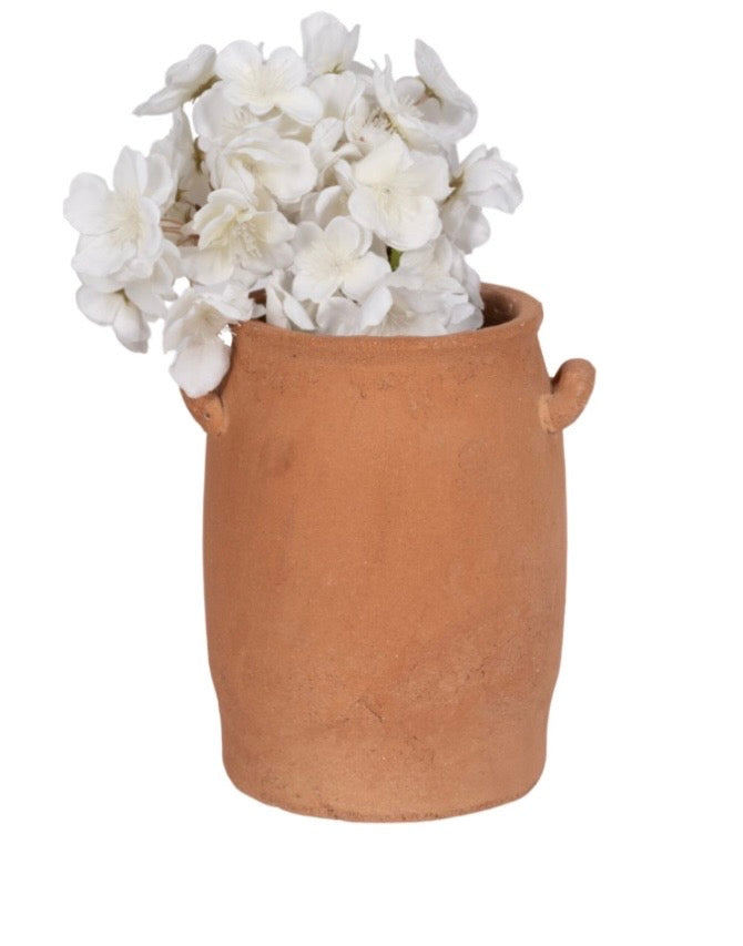 Terracotta Handled Vase