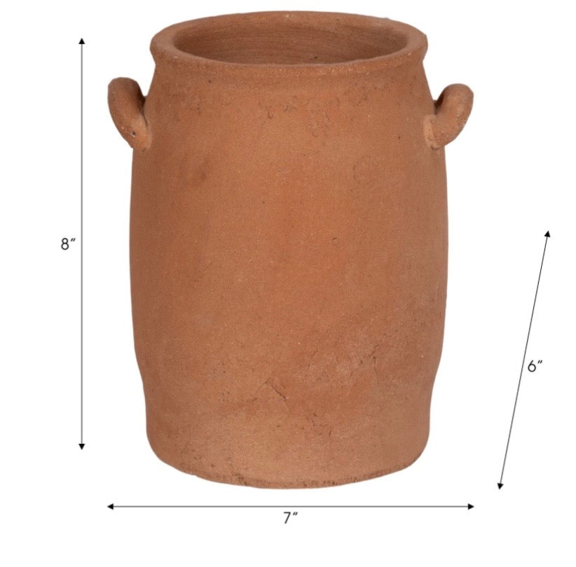 Terracotta Handled Vase