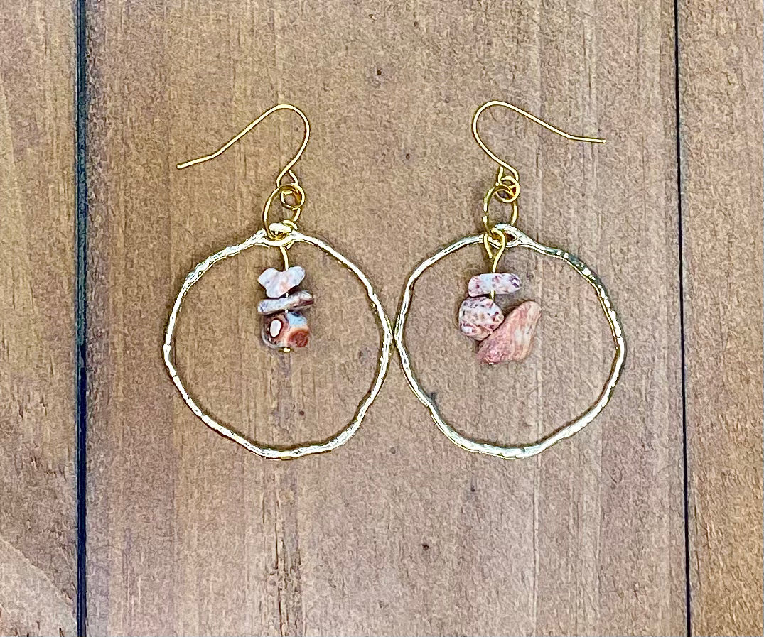 Golden Twilight Nested Hoop Earrings