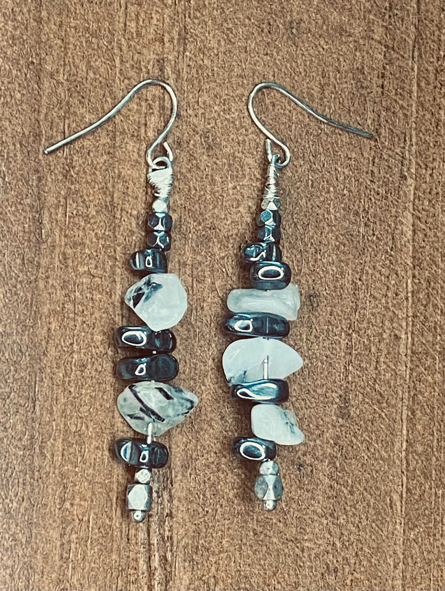 Moonlit Quartz  Dangles