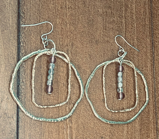 Golden Twilight Nested Hoop Earrings