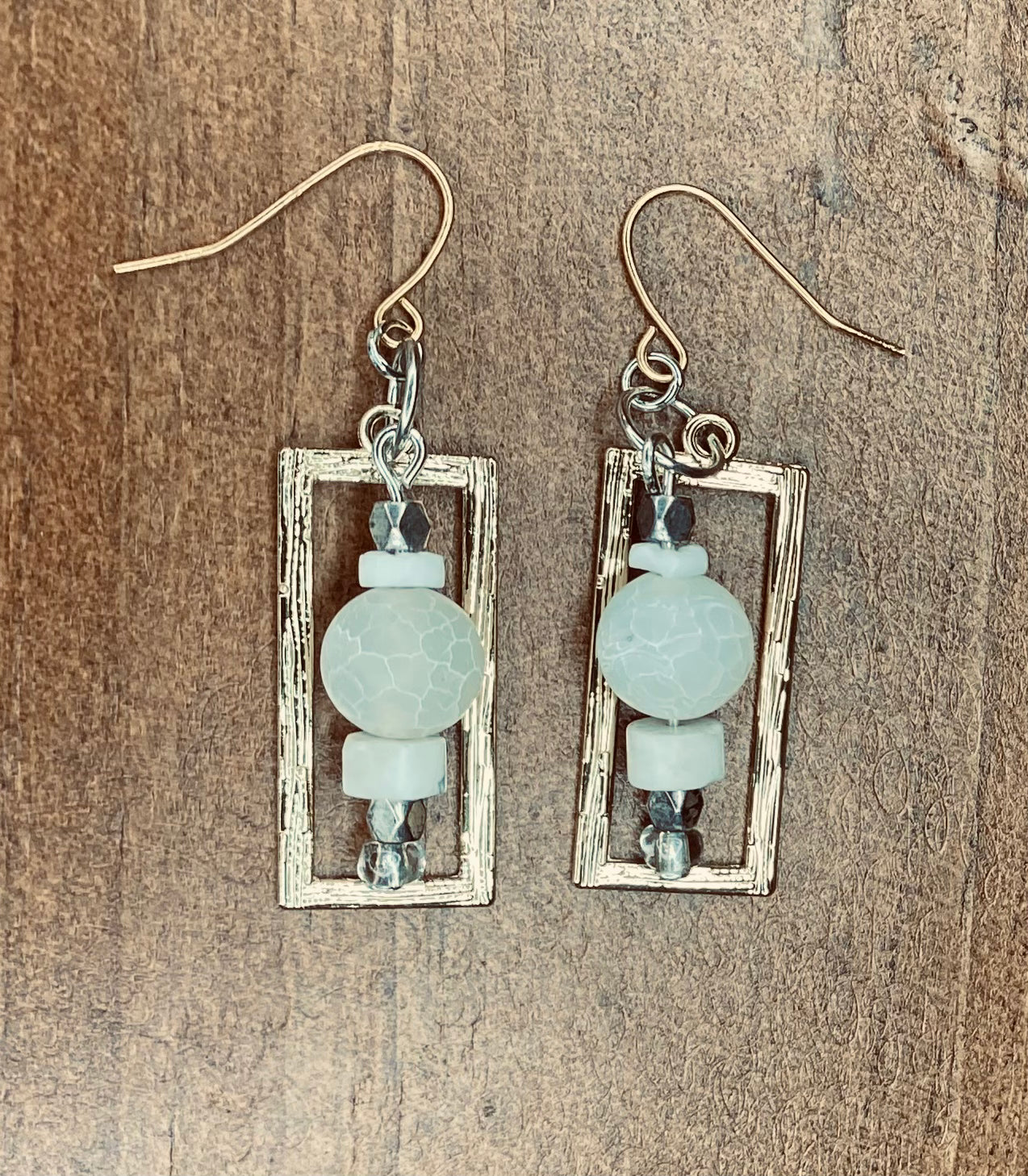 Frost & Stone Framed Geometric Dangles