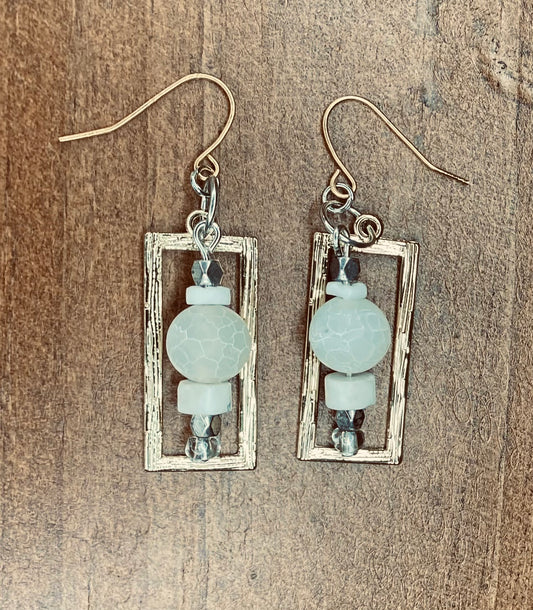Frost & Stone Framed Geometric Dangles