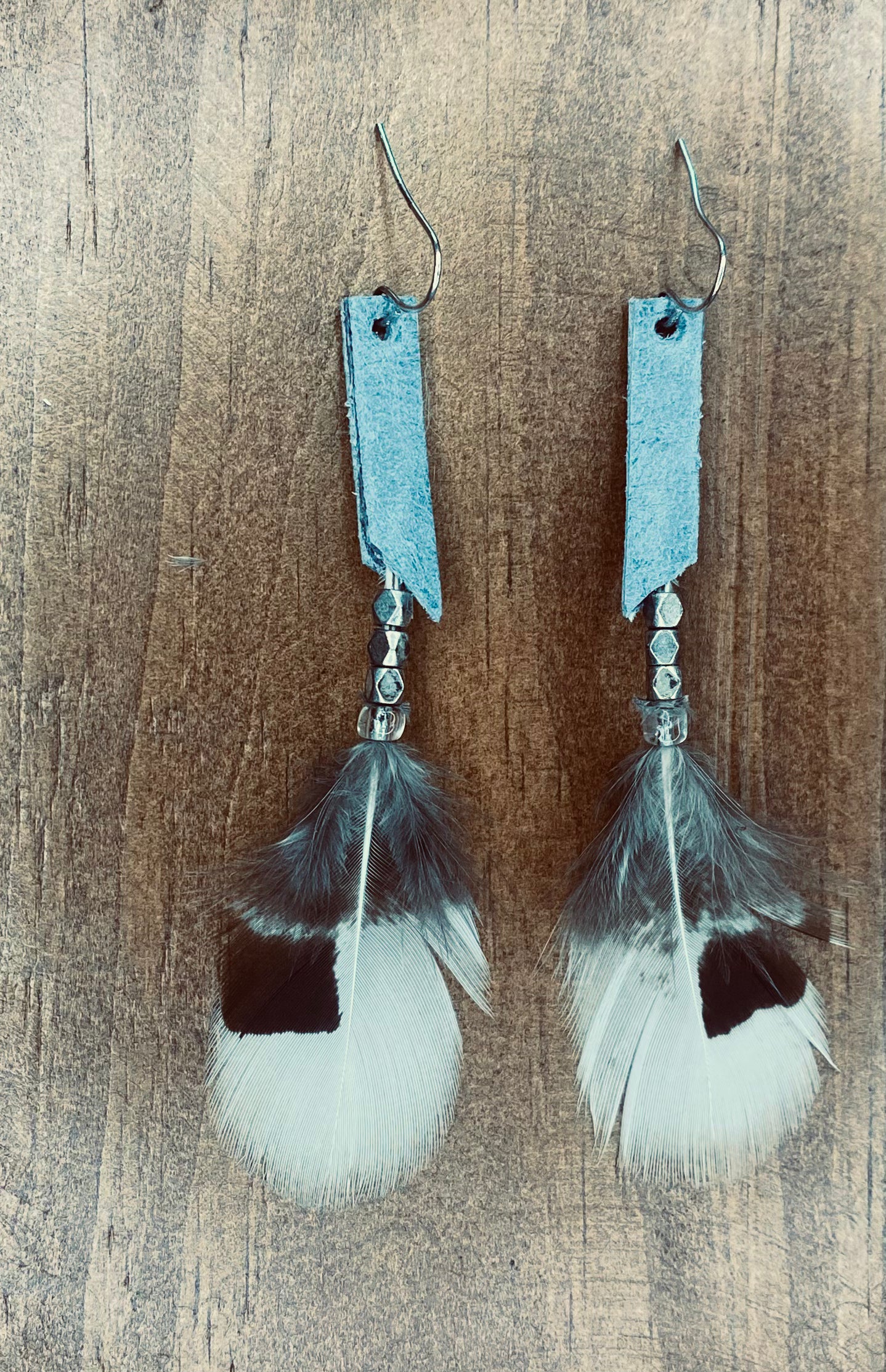 Frostwing Suede & Feather Dangles