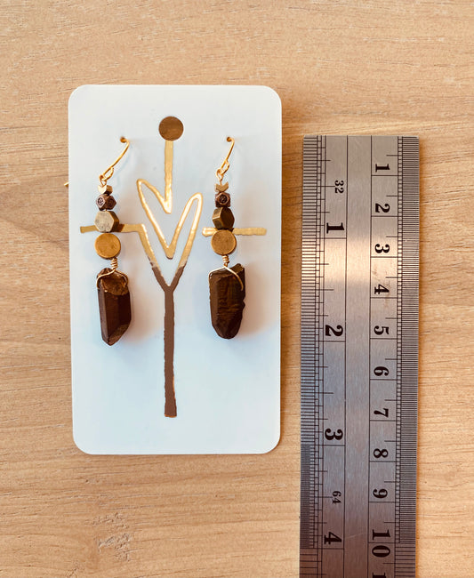 Natural Stone & Geo Gold Beads