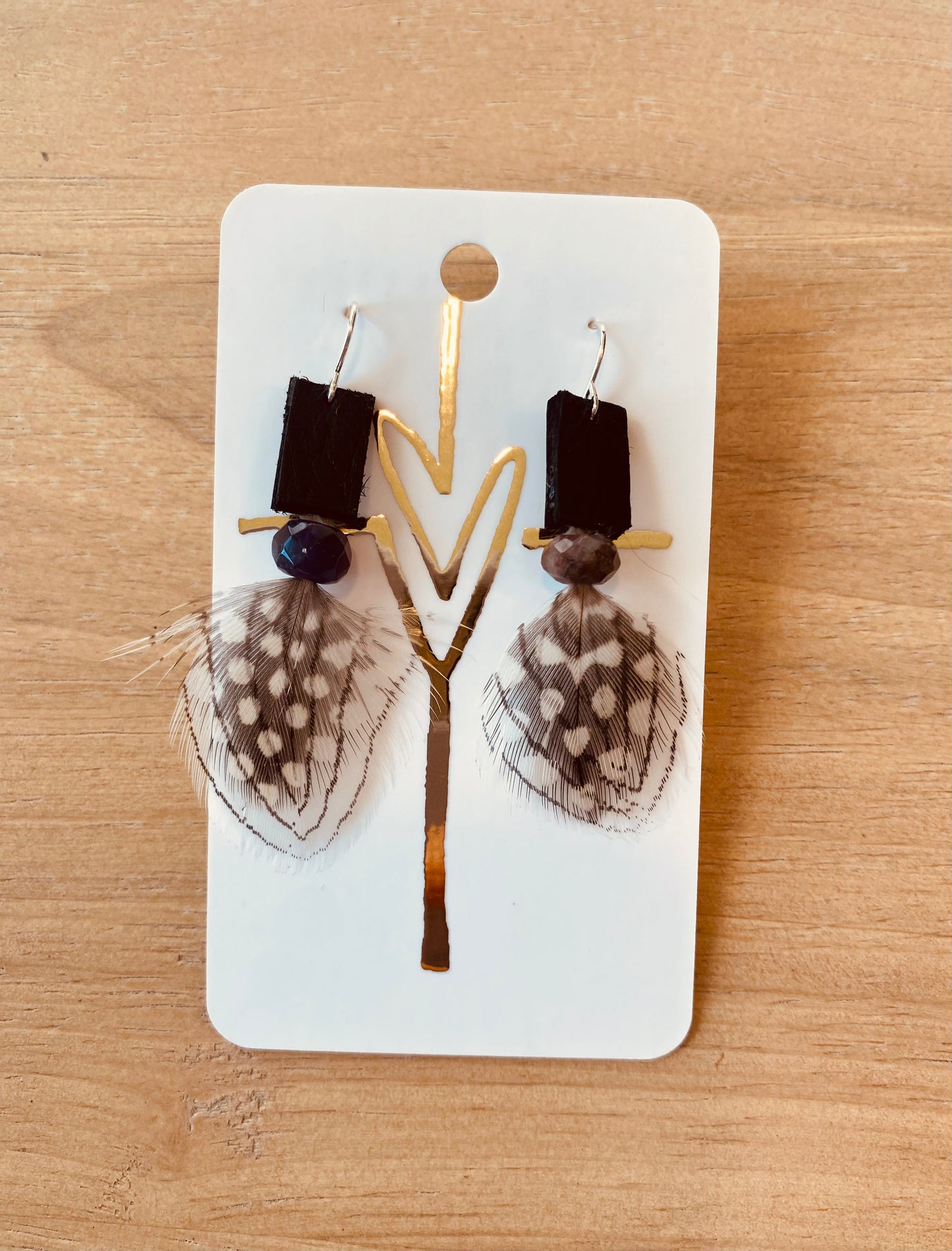 Feather & Leather Earrings