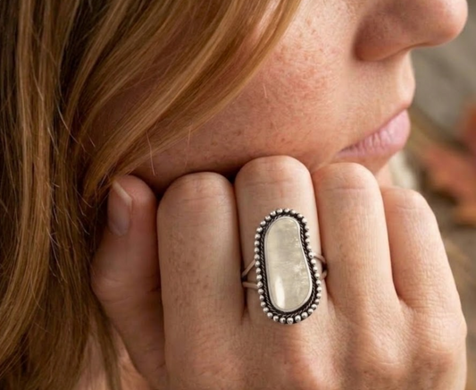 Golden Hour Heirloom Moonstone Ring