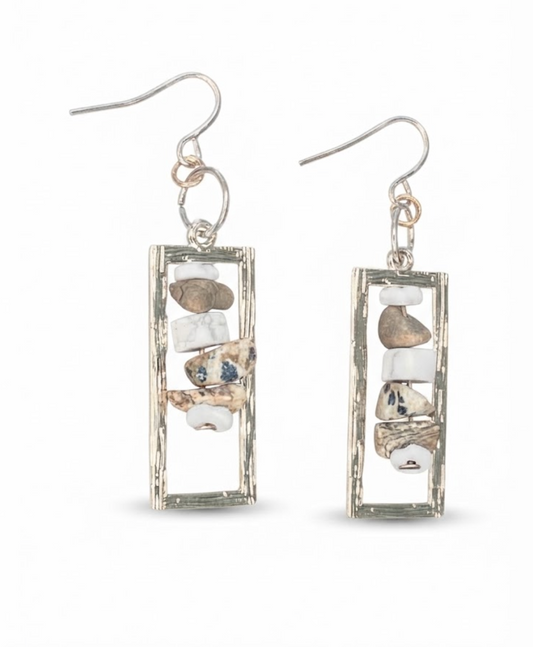 Frost & Stone Framed Geometric Dangles