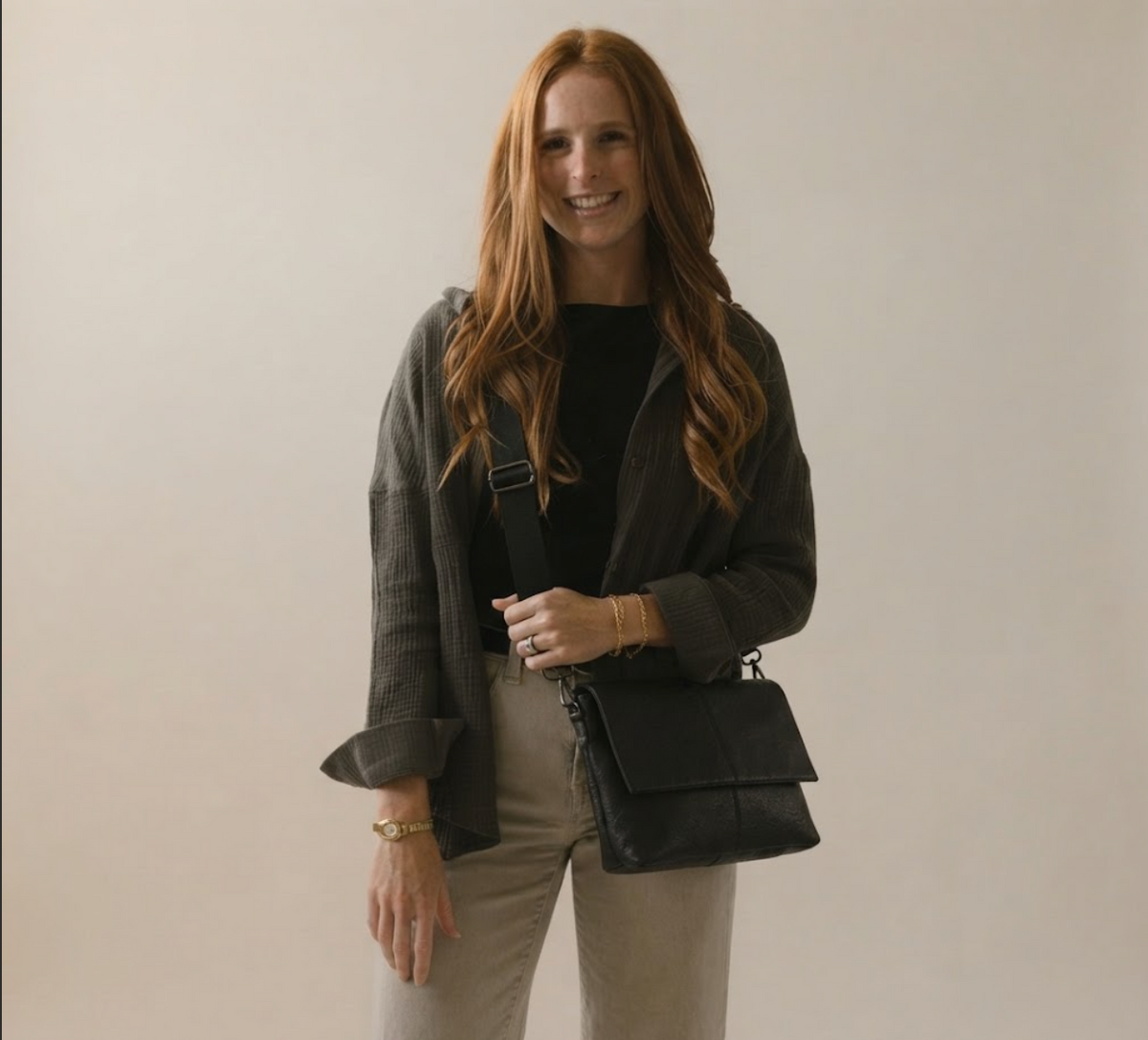 Il Duomo Pebbled Leather Crossbody Messenger