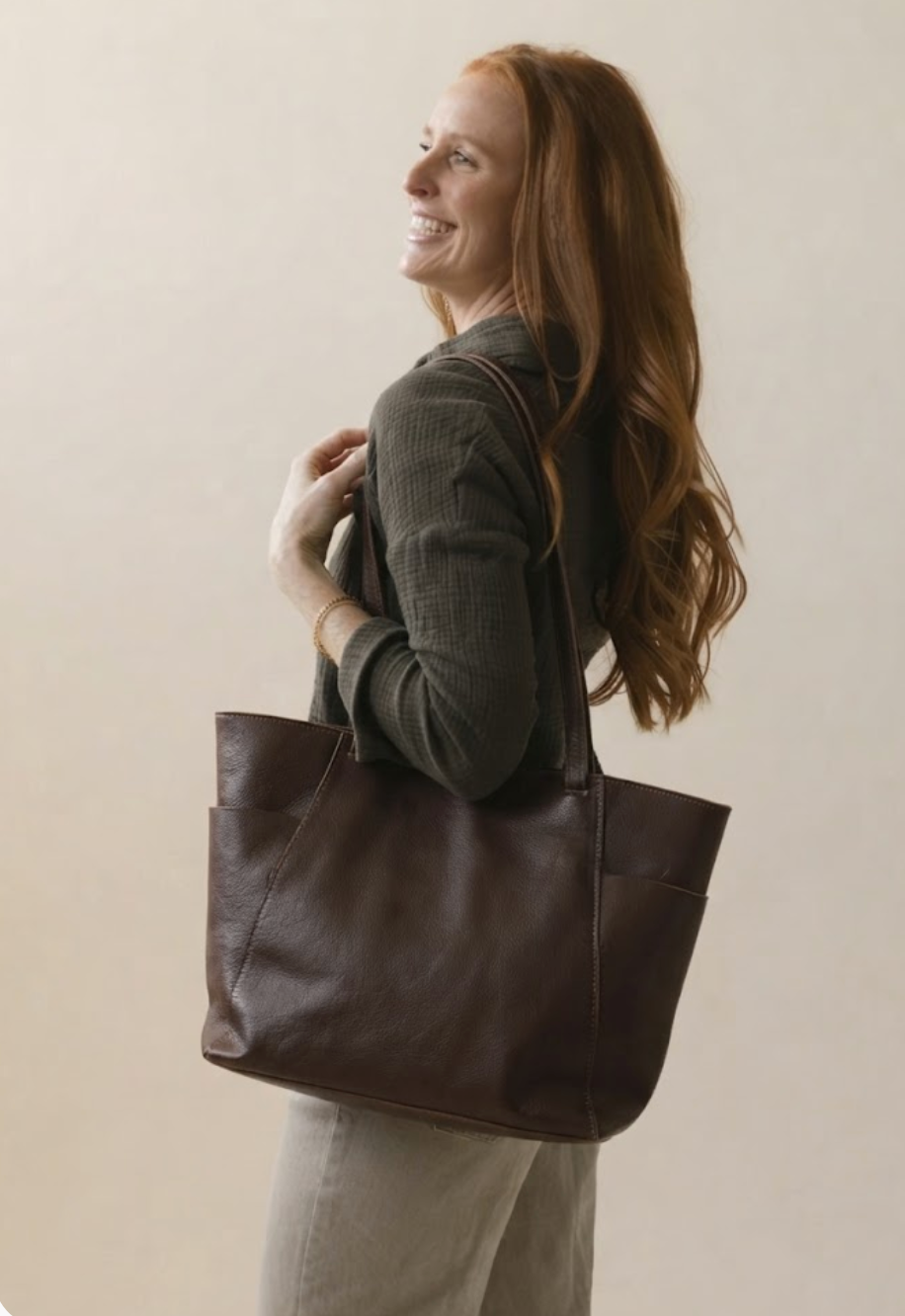 Artisan Everyday Leather Shoulder Tote Bag