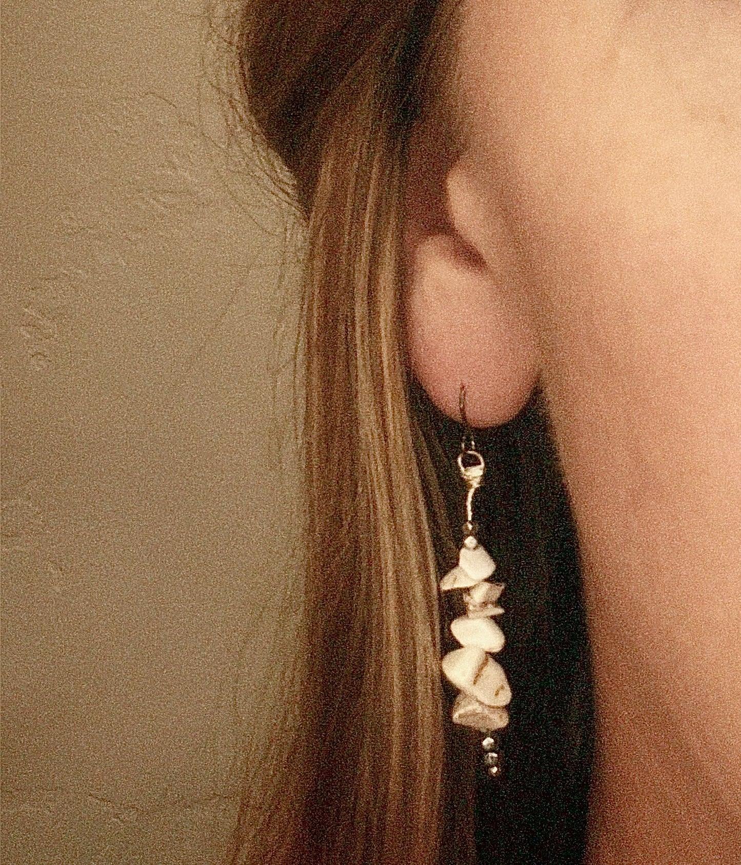 Winter Frost Howlite Dangles