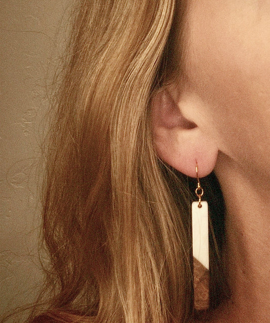 Nordic Wood & Resin Bar Dangles