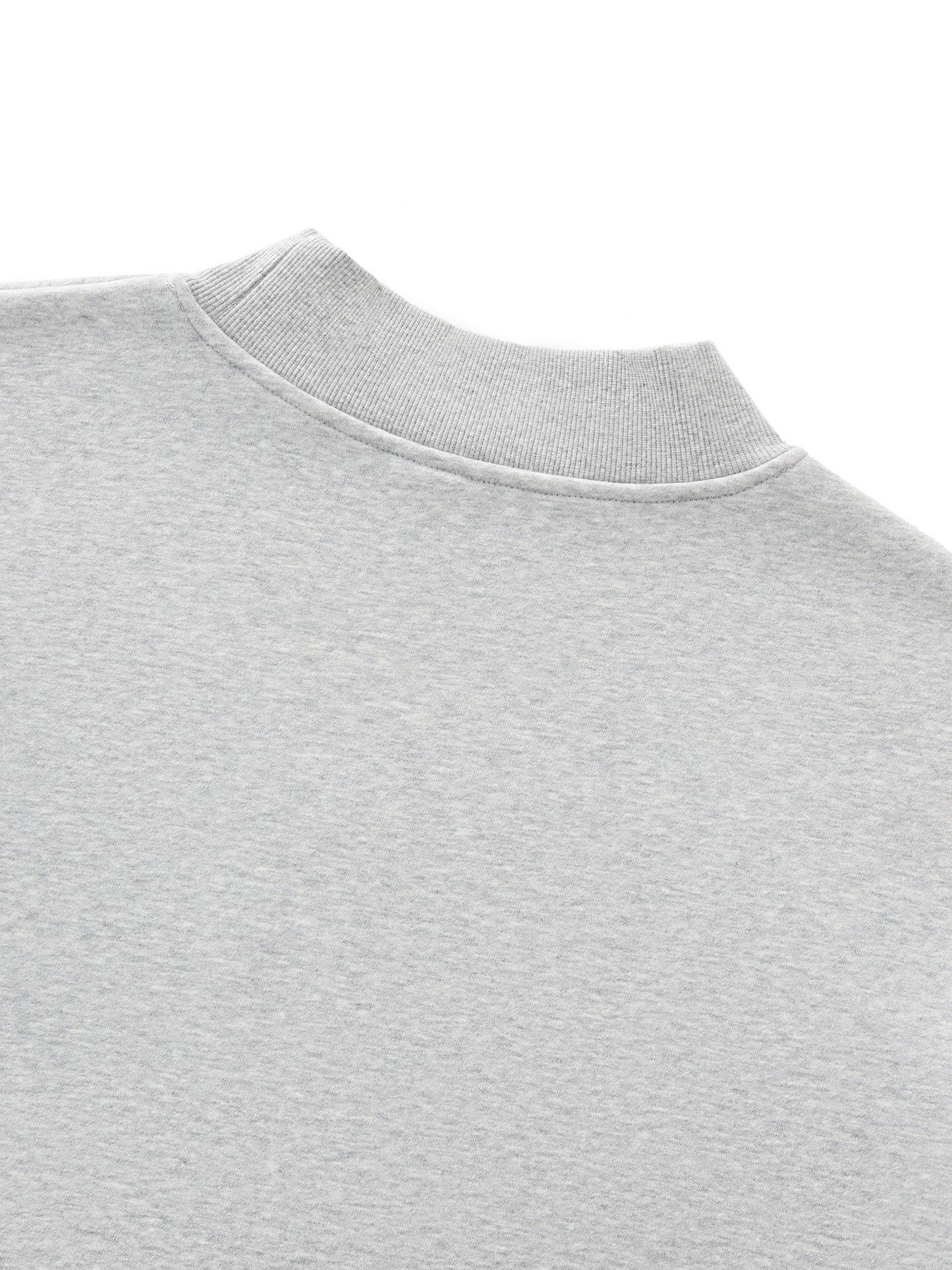 Essential Floral Fleece Mock-Neck Crew Sweatshirt